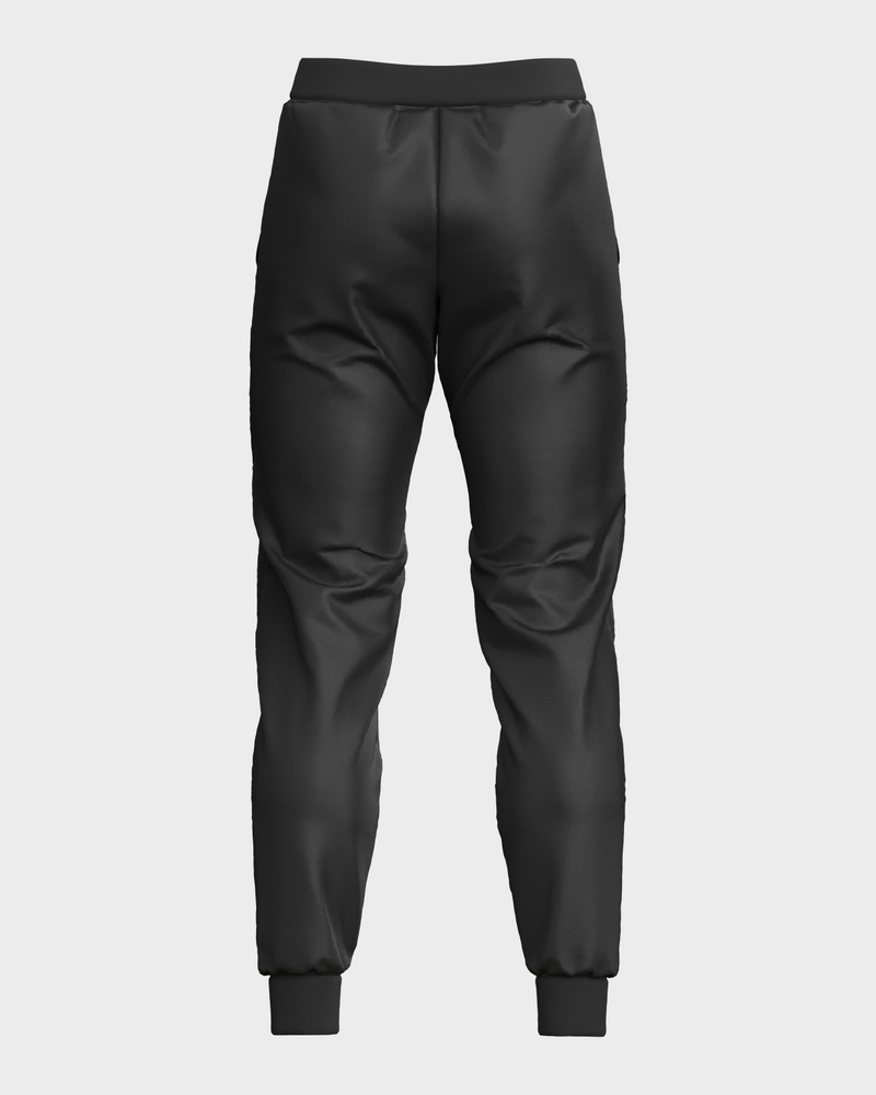 Mens Cuff Bottom Tech Joggers - Black