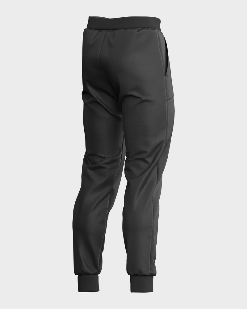 Mens Cuff Bottom Tech Joggers - Black