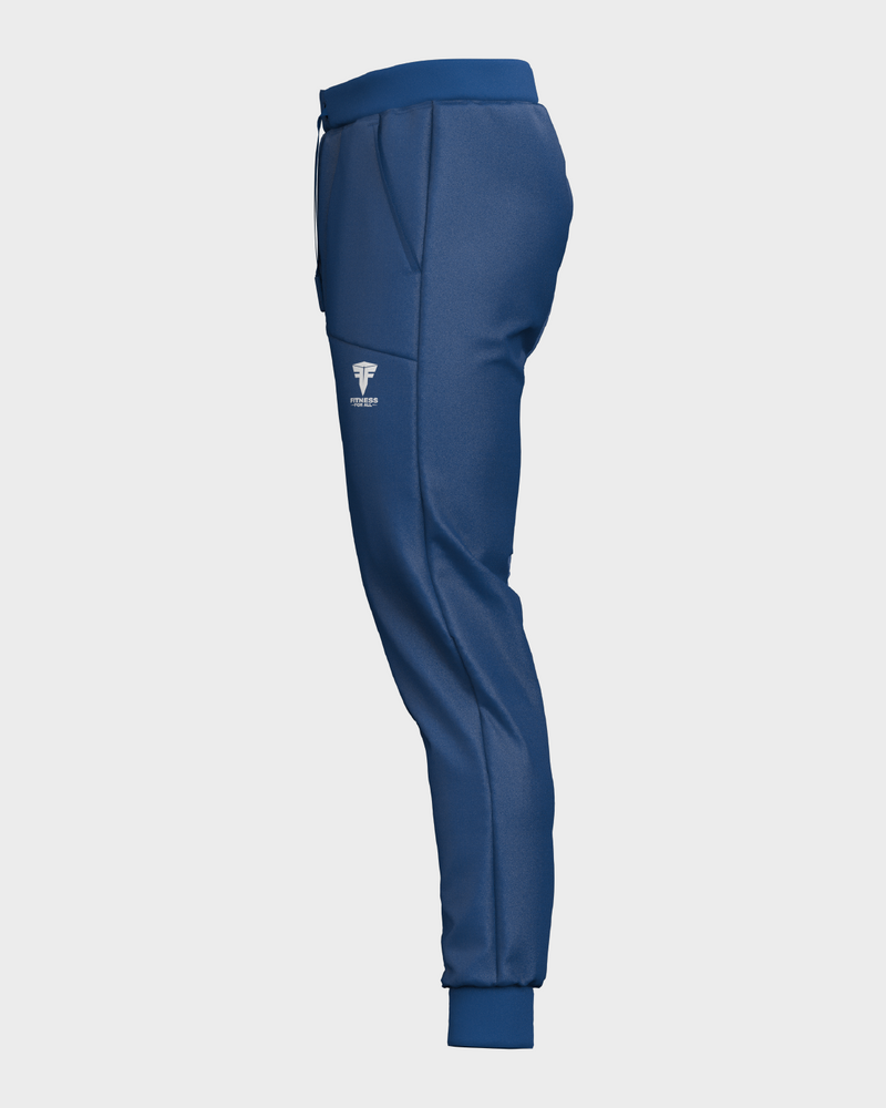 Mens Cuff Bottom Tech Joggers - Blue