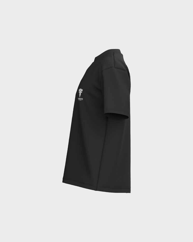 Mens Oversized Dropped Shoulder Tee - Black