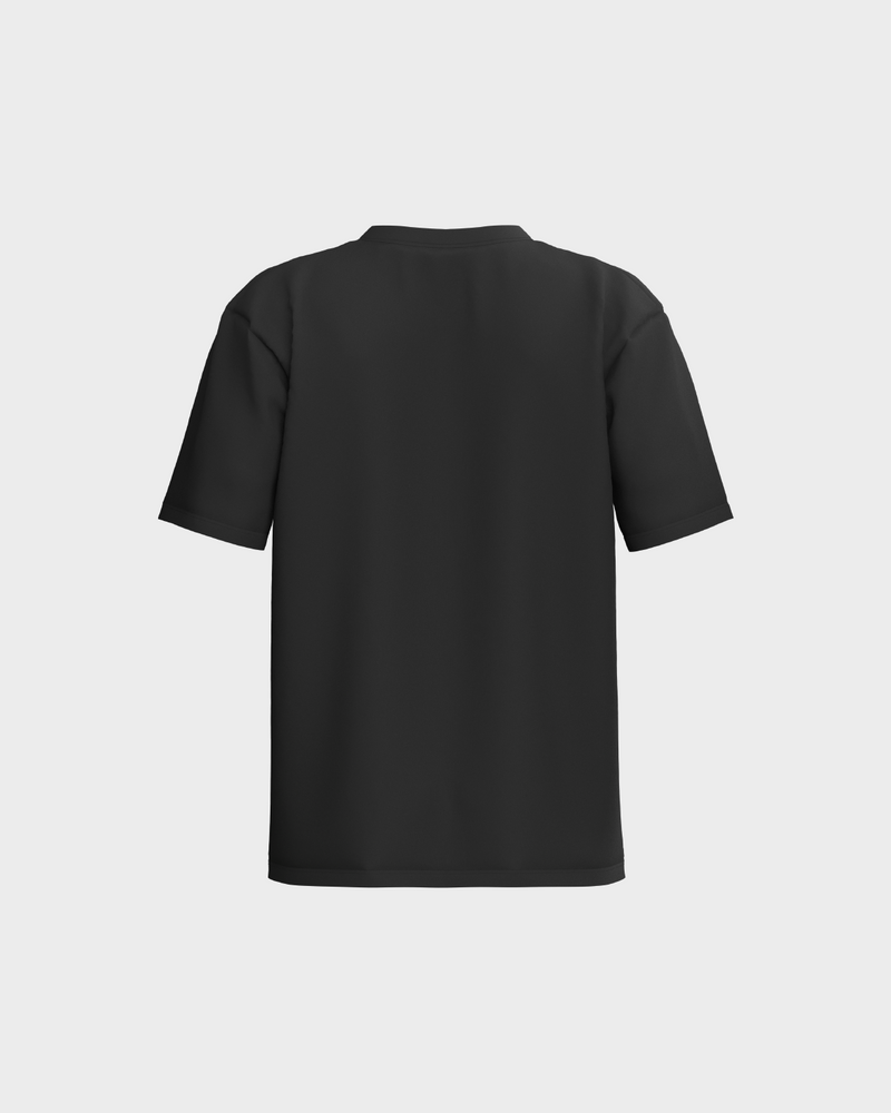 Mens Oversized Dropped Shoulder Tee - Black