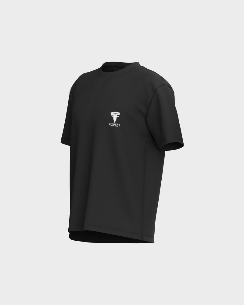 Mens Oversized Dropped Shoulder Tee - Black
