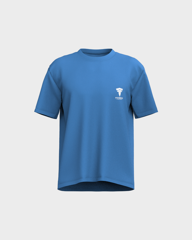 Mens Oversized Dropped Shoulder Tee - Blue